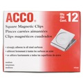  | ACCO A7072132A 1 in. Jaw Capacity Magnetic Clip - Silver (12/Pack) image number 2