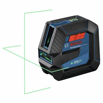 Factory Reconditioned Bosch GLL100-40G-RT Green-Beam Self-Leveling Cross-Line Laser