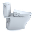 Bidets | TOTO MW4423056CEFG#01 WASHLETplus Nexus 2-Piece Elongated 1.28 GPF Toilet with S550e Contemporary Bidet Seat (Cotton White) image number 3