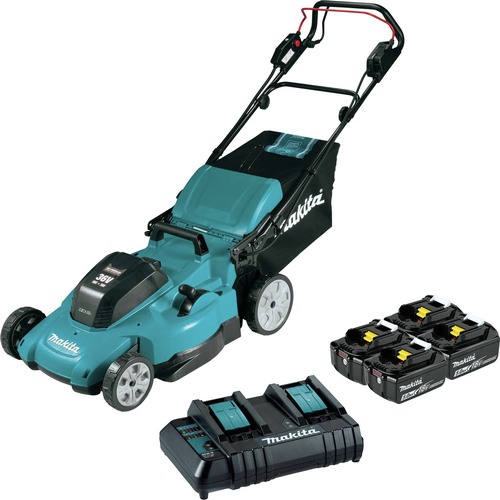 Push Mowers | Factory Reconditioned Makita XML11CT1-R 36V (18V X2) LXT Brushed Self‑Propelled Lithium-Ion 21 in. Cordless Lawn Mower Kit with 4 Batteries (5 Ah) image number 0