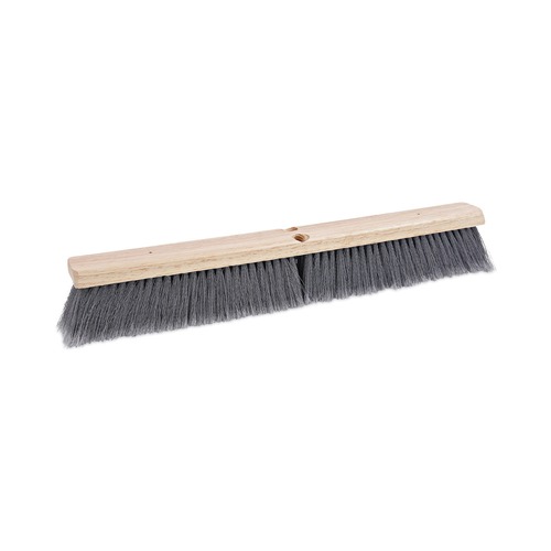 Brooms | Boardwalk BWK20424 3 in. Flagged Polypropylene Bristles 24 in. Brush Floor Brush Head - Gray image number 0