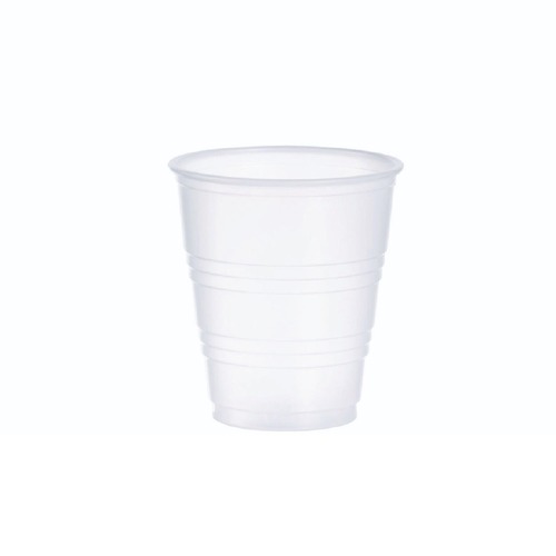 Cutlery | Dart Y5 5 oz. High-Impact Polystyrene Cold Cups - Translucent (25 Sleeves/Carton) image number 0
