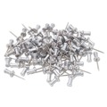  | GEM CPAL5 0.63 in. Aluminum Head Push Pins - Silver (100/Box) image number 0