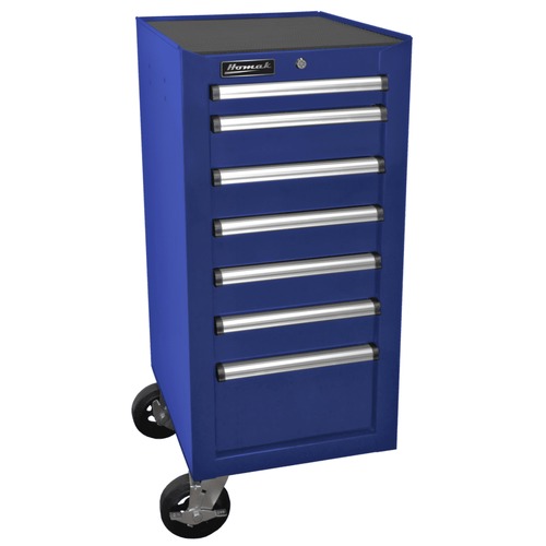 Cabinets | Homak BL08018070 18 in. H2Pro Series 7-Drawer Side Cabinet - Blue image number 0