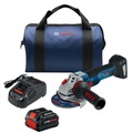 Angle Grinders | Factory Reconditioned Bosch GWS18V-10B14-RT 18V Brushless 4-1/2 in. - 5 in. Cordless Angle Grinder Kit with (1) CORE18V 8 Ah High Power Battery image number 0