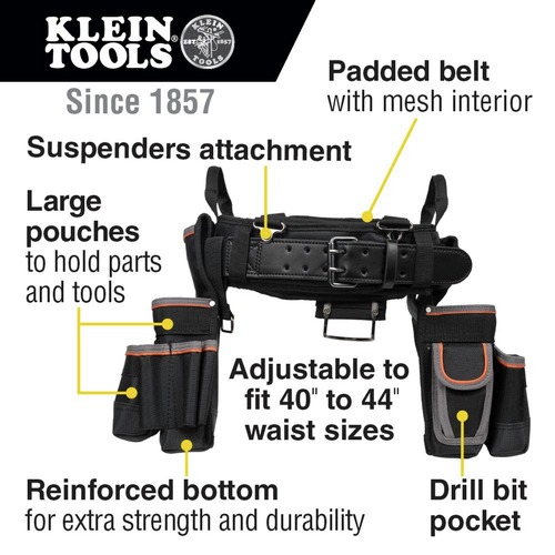 Klein Tools Tradesman Pro Modular Piping Pouch with Belt Clip