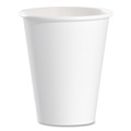 Mothers Day Sale! Save an Extra 10% off your order | SOLO 378W-2050 8 oz. Single-Sided Poly Paper Hot Cups - White (1000/Carton) image number 0
