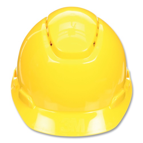 Hard Hats | 3M 7100239986 SecureFit H-Series 4-Point Pressure Diffusion Ratchet Suspension H-700 Vented Cap with UV Indicator Hard Hats - Yellow image number 0