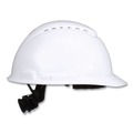 Hard Hats | 3M 7100239984 SecureFit H-Series 4-Point Pressure Diffusion Ratchet Suspension H-700 Front-Brim Cap with UV Indicator Hard Hats - White image number 0