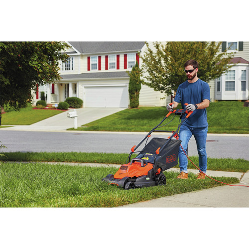 Black & Decker Bemw482bh 120v 12 Amp Brushed 17 In. Corded Lawn Mower With  Comfort Grip Handle : Target