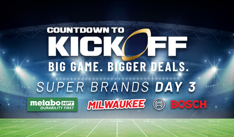 Super Brands Day 3: Save on Metabo HPT, Milwaukee, and Bosch!