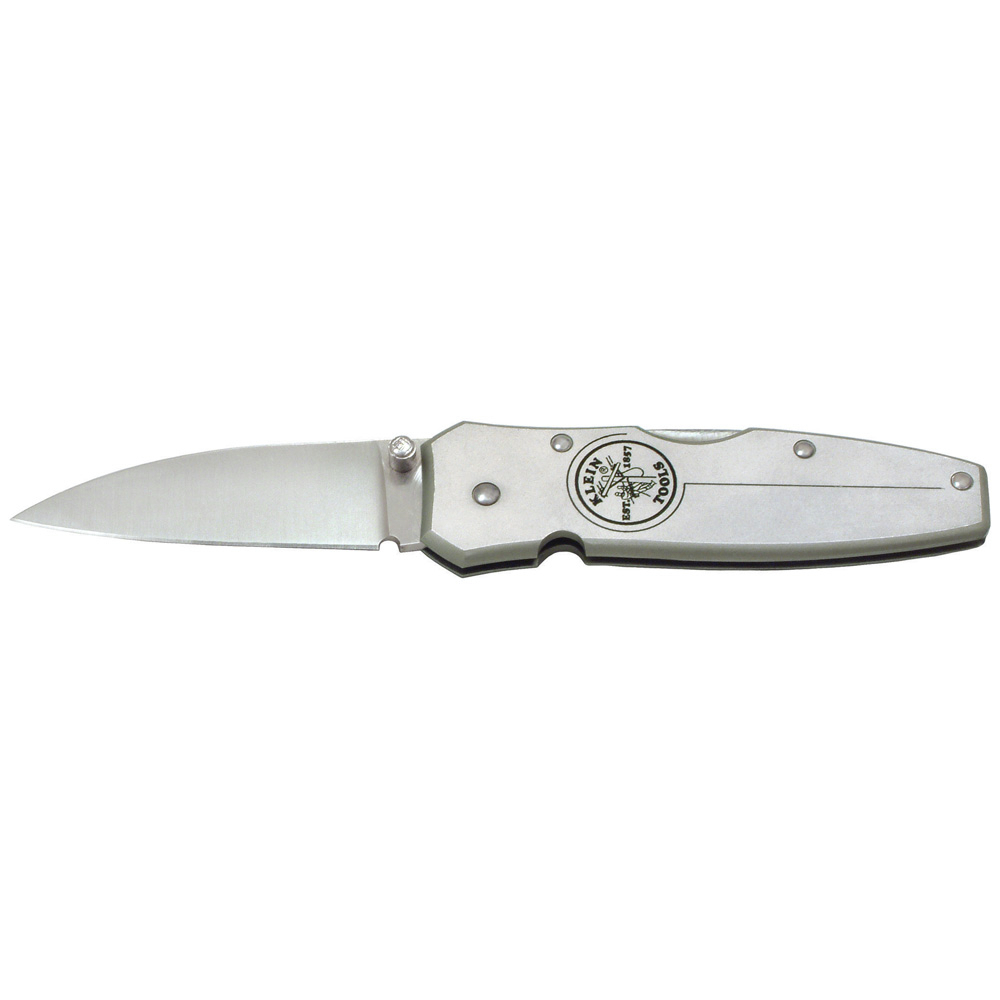 Klein Tools 44000 Lightweight Lockback Knife with Brushed Aluminum Handle