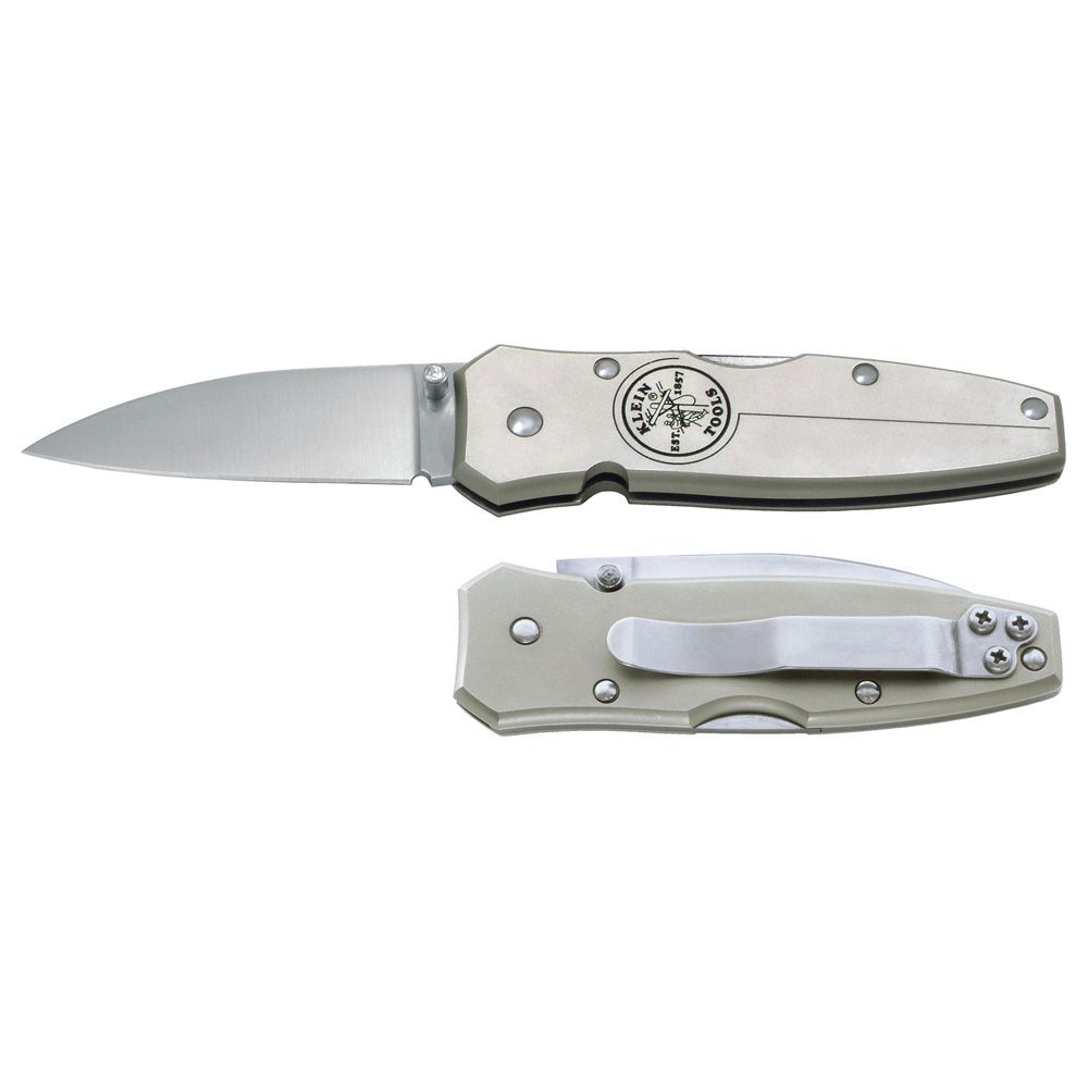 Klein Tools 44001 Lightweight Lockback Knife 2-1/2-Inch Drop-Point Blade