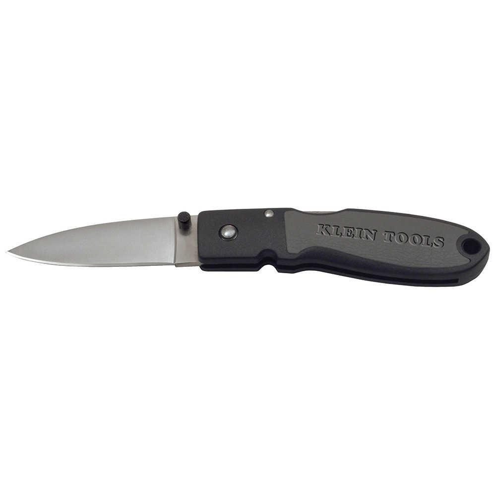 Klein Tools 44003 Lightweight Knife with 2-3/4-Inch Stainless Steel Drop Point Blade and Nylon Resin Handle