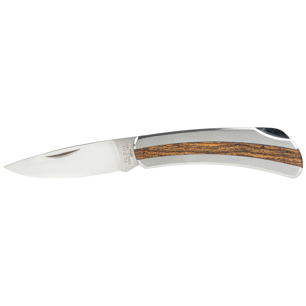 Klein Tools 44034 Pocket Knife with Rosewood Insert Handle