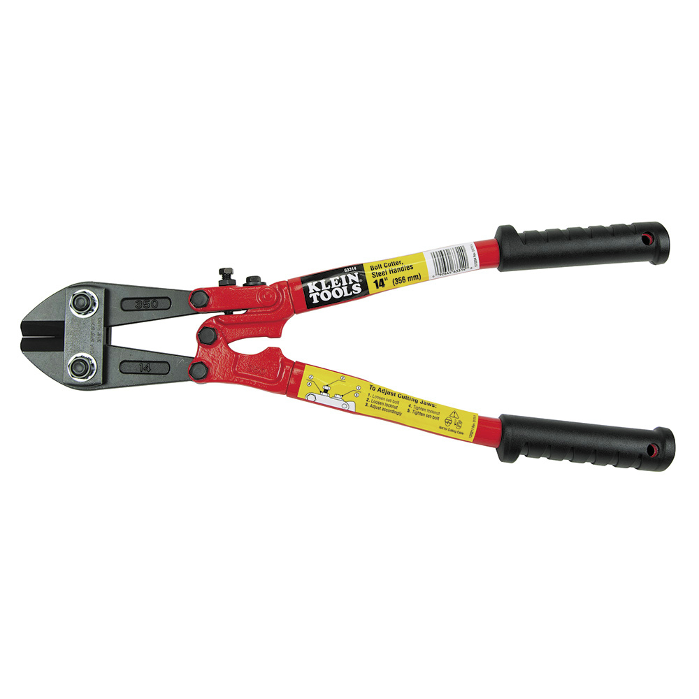 Klein Tools 63314 Bolt Cutter, Steel Handle, 14-Inch