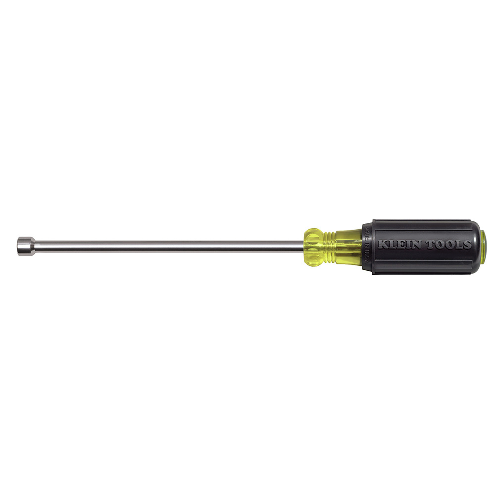 Klein Tools 646-1/4M 1/4-Inch Magnetic Tip Nut Driver with 6-Inch Hollow Shaft