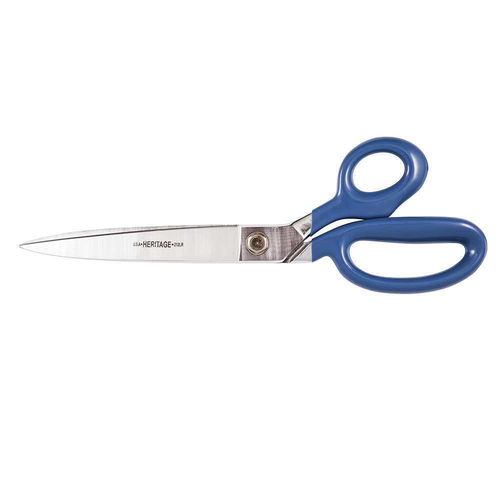 Klein Tools G212LRBLU Scissors, Bent Trimmer w/Large Ring 12-Inch
