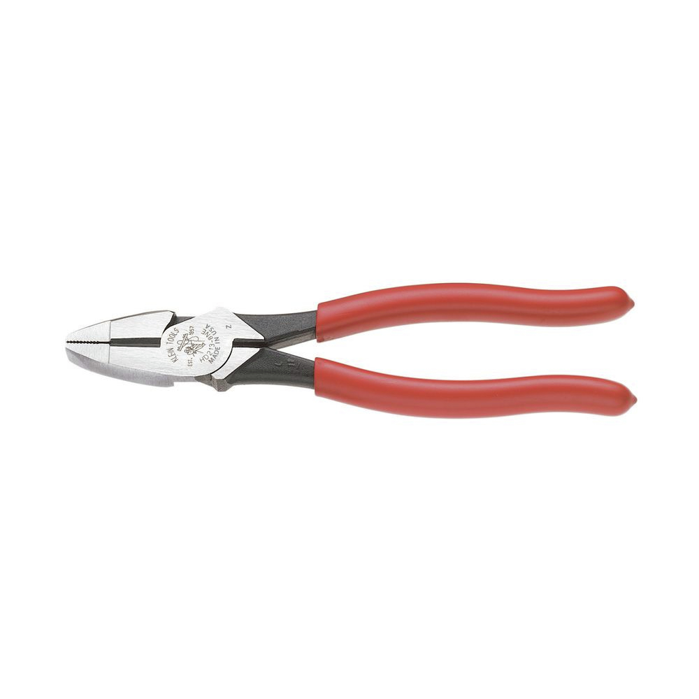 Klein Tools HD213-9NE Heavy Duty Lineman's Pliers with High leverage Design 9-Inch