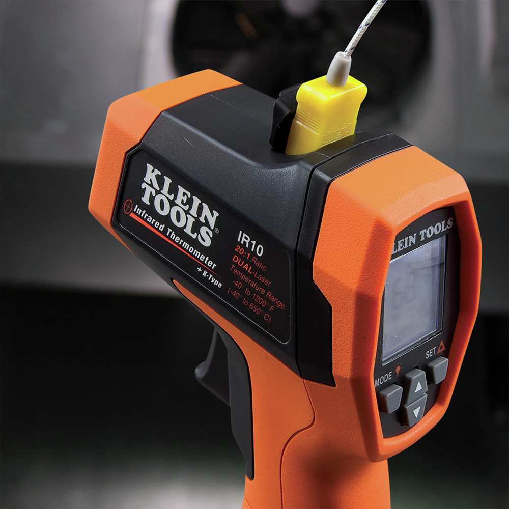 Klein Tools IR10 Digital Thermometer Gun with Dual Targeting Laser