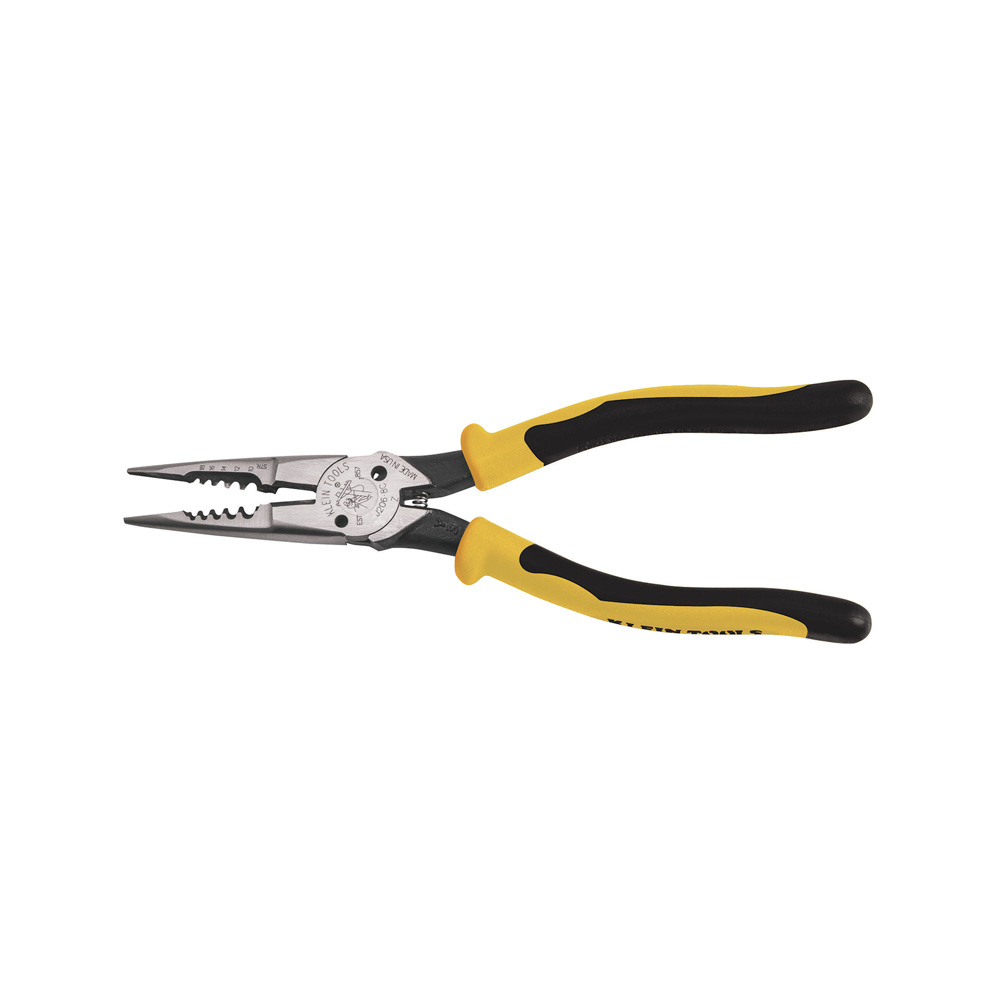 Klein Tools J206-8C Long Nose All-Purpose Spring Loaded Pliers