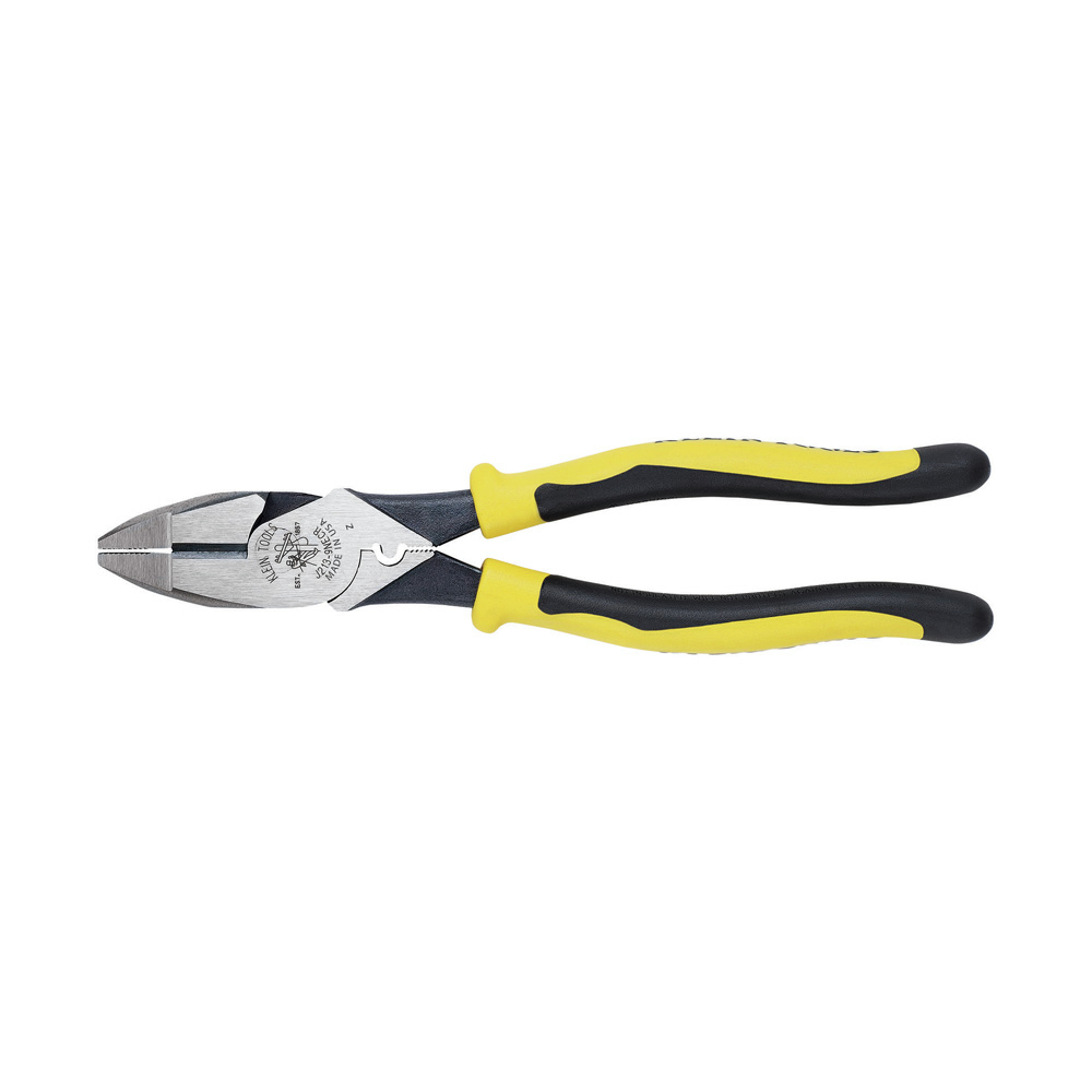 Klein Tools J213-9NECR Journeyman Pliers Connector Crimp Side 9-Inch