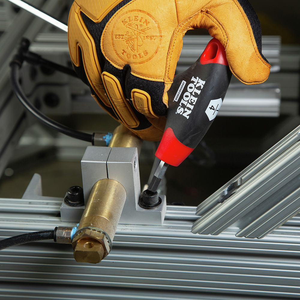 Klein Tools JTH910E 10-Piece SAE T-Handle Hex Key Allen Wrench Set