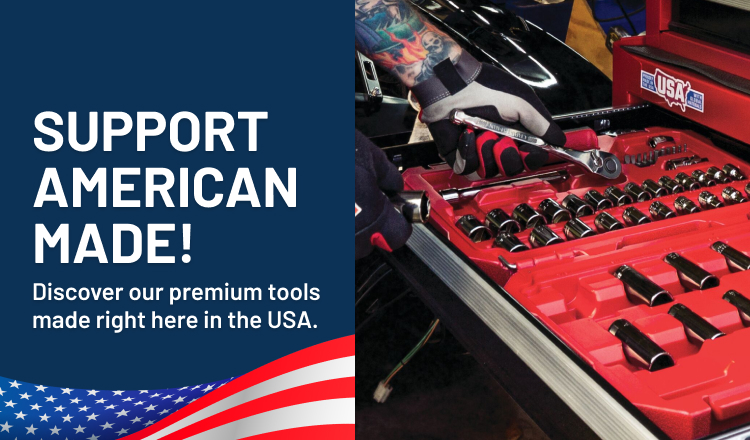  Support American-Made! Discover our premium tools made right here in the USA