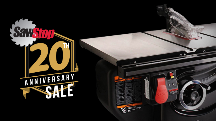 Sawstop 20th Anniversary Sale!