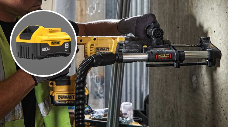 Free DeWALT 20V MAX 8 Ah Battery!