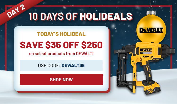 Holideals Day 2! Save $35 off $250!