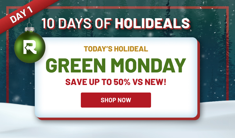 Holideals Day 1! Green Monday Save up to 50% vs New!